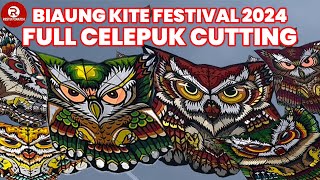 KEINDAHAN Layangan Celepuk Cutting  Biaung Kite Festival 2024 [upl. by Ealasaid]