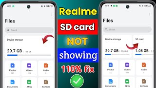 realme memory card not showing  realme memory card show nahi ho raha hai [upl. by Efren]