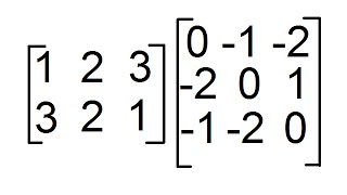 Multiplicación de Matrices de orden 2x3 y 3x3 Producto de Matrices [upl. by Rundgren]