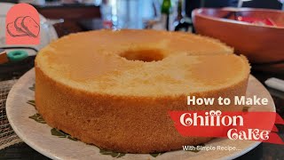 My Chiffon Cake with Orange Soda bakewithme chiffoncake [upl. by Somerset]