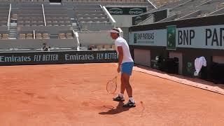 Rafael Nadal practice RolandGarros 2024 [upl. by Ramos912]