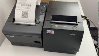 Bondruck mit einem Epson TM88VI Drucker [upl. by Annahgiel]