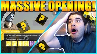 Destiny  OMG I GOT IT GUYS  MASSIVE ENGRAM OPENING RISE OF IRON [upl. by Liscomb]