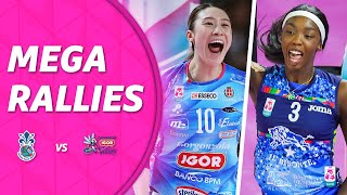 MEGA RALLIES of the match Firenze  Novara  Serie A1 Tigotà 2425  Lega Volley Femminile [upl. by Neira]