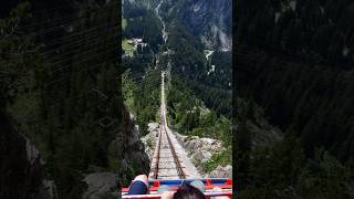 Gelmerbahn  a stunning ride in Switzerland switzerland 360 nature naturelovers ride shorts [upl. by Ivah]