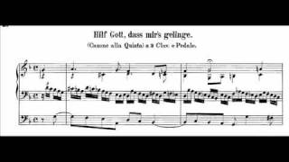 JS Bach  BWV 624  Hilf Gott dass mirs gelinge [upl. by Enitsirhk]