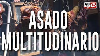 Asado multitudinario empresa hace asado para todos sus empleados [upl. by Blackington]