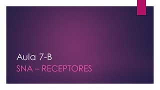 Farmacologia Receptores e mediadores químicos do Sistema nervoso autônomo [upl. by Nihhi]