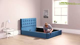 Aspire Ottoman Bed Assembly  Beds Direct UK [upl. by Mahon]