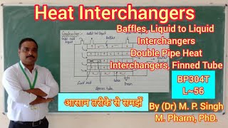 Heat Interchanger  Baffles  Liquid to Liquid  Double Pipe  Pharma Engineering  BP304T  L56 [upl. by Eninahpets253]