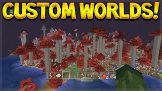 NEW ULTRA AMPLIFIED WORLDS Minecraft Console Edition  Amplified World  Custom Dimensions Biomes [upl. by Nosnirb]