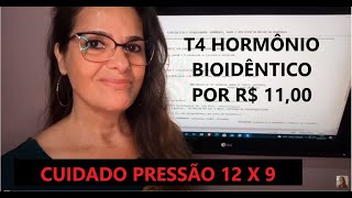 HORMÔNIO T4 NA MENOPAUSA E O RISCO DA PRESSÃO ALTA DIASTÓLICA  PURAN T4LEVOID EUTHYROX SYNTHROID [upl. by Negiam273]