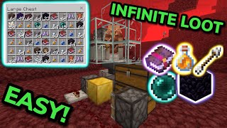 BEST SIMPLE 121 PIGLIN BARTERING FARM TUTORIAL in Minecraft Bedrock MCPEXboxPSSwitchPC [upl. by Dyann]