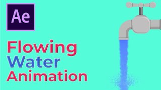 How to Create Flowing Water Animation No Plugin  Adobe After Effects Tutorials [upl. by Campman]