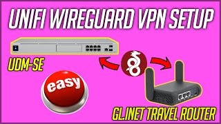 UniFi Wireguard VPN Server Setup  ft UDMSE and GLiNet Slate Plus Travel Router [upl. by Virgel]