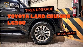 LC300  Land Cruiser 300  Tire Upgrade  Stock 20inch mags [upl. by Erodeht]