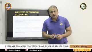 CMA Part 1  External Financial Statements and Revenue Recognition [upl. by Ydner]