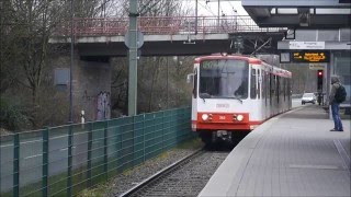 Straßenbahn  Dortmund Haltestelle Hafen [upl. by Lairea284]