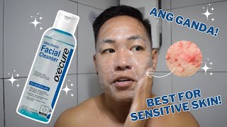 OXECURE ULTRA GENTLE FACIAL CLEANSER REVIEW FOR ONE MONTH  BEST FOR SENSITIVE SKIN AND BREAKOUTS [upl. by Atiana243]