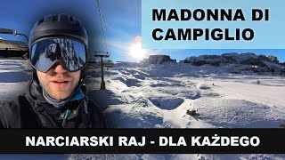 MADONNA DI CAMPIGLIO  perfekcyjne TRASY NARCIARSKIE idealne WARUNKI i gwarancja POGODY [upl. by Ardnosac]