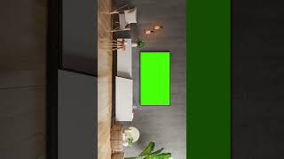 Hall Wall LED TV Green Screen 4k Video tv greenscreen chromakey viralvideo video viralvideos [upl. by Severen]