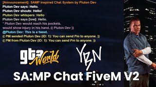 SAMP Inspired Chat System FiveM QBESX  YBN amp GTAW Inspired [upl. by Eloc]