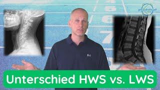 Bandscheibenvorfall  Unterschied zwischen der Hals und Lendenwirbelsäule HWS vs LWS [upl. by Vaclav]