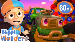 Monster Truck Rescue Race 👹  Blippi Wonders  Rescue Adventures [upl. by Hera445]