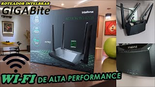 ROTEADOR WIFI INTELBRAS ACTION RG 1200 GIGABITE 4 ANTENAS Vale a pena REVIEW COMPLETO [upl. by Elazaro]