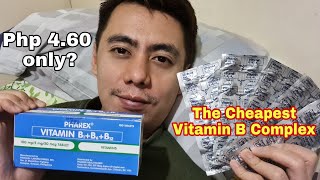 CHEAPEST VITAMIN B COMPLEX SA WATSONS  PHAREX VITAMIN B1  B6  B12  Php 460 ONLY  REVIEW [upl. by Nawtna]