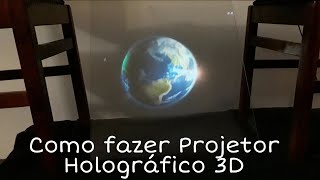 Projetor Holográfico caseiro 2 modelos Facil Faça você mesmo [upl. by Ilyak]