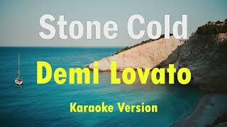 Demi Lovato  Stone Cold Karaoke Version [upl. by Sarid]