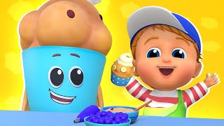 Muffin Man Song Preschool Rhyme for Kids by Junior Squad [upl. by Leede]