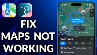 How To Fix Apple Maps Not Working On iPhone iOS 18 [upl. by Adam274]