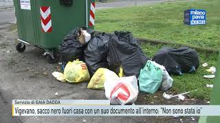 Vigevano sacco nero fuori casa con un suo documento allinterno quotNon sono stata ioquot [upl. by Ontina]