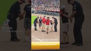 Baseball Kids ran onto Comerica Park Detroit Tigers Game [upl. by Amikat177]