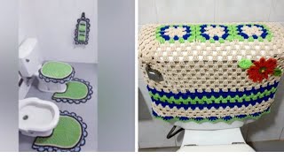 Crochet Toilet Water Tank Cover [upl. by Arimay]