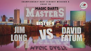 CDC Weekend 4 Magic Darts Masters Event 10 Match 2 Jim Long vs David Fatum [upl. by Amsden]