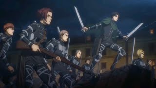 Devils of Paradis Vs Warriors  Attack on titan  English subs HIGH Quality [upl. by Laucsap]