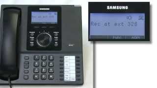 How To  Record a Conversation on a Samsung Telephone System [upl. by Eseer]