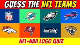 GUESS THE NFL TEAM by LOGO🏀🏈 NFL amp NBA Logo Quiz🏀🏈 [upl. by Nennarb384]