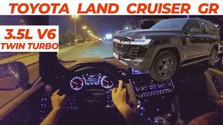 NEW 2023 Toyota Land Cruiser GR Night drive Sport Mode [upl. by Arehsat]