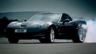 Corvette ZR1 vs Audi R8  Top Gear  BBC [upl. by Schlesinger]