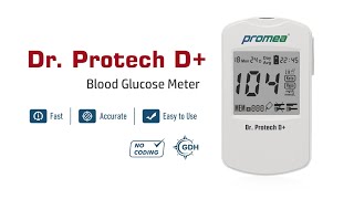 Promea Dr Protech D Blood Glucose Meter Glucometer Demonstration Video trending makeinindia [upl. by Douglass]