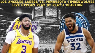 LIVE  NBA  Los Angeles Lakers Vs Minnesota Timberwolves Play By Play amp Reaction [upl. by Khalil200]