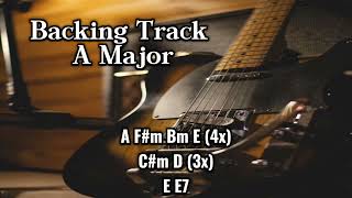 A Major Backing Track [upl. by Cusack]