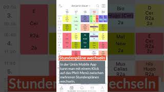 QuickTipp Stundenplan Wechsel in der UntisMobile App [upl. by Eelame]