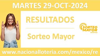 Resultado del sorteo Mayor del martes 29 de octubre de 2024 [upl. by Vyner]