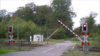 Bahnübergang Bad Bentheim Schevegraben  German Railroad crossing  Duitse Spoorwegovergang [upl. by Koval]