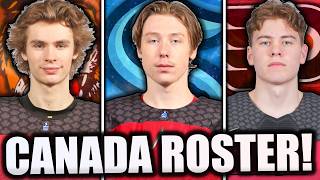 PREDICTING TEAM CANADAS 2025 WORLD JUNIORS ROSTER… [upl. by Toffey133]